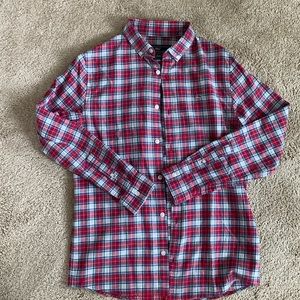 Boy’s button-down flannel shirt